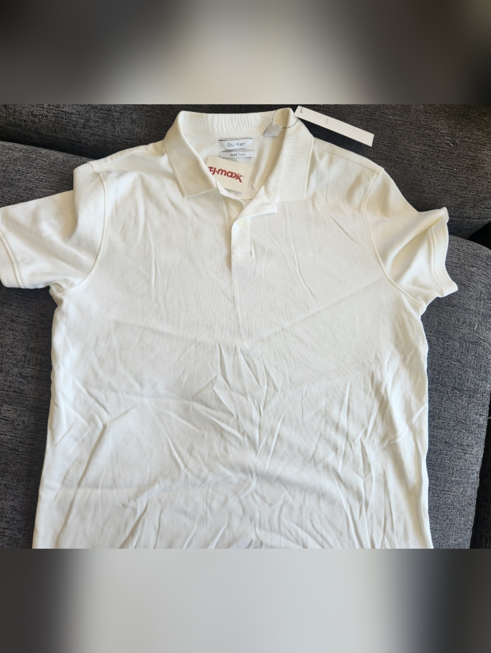 Calvin Klein Women's Cream Scoop Neck Tee